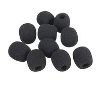 10pcs Piccolo Schiuma Parabrezza Parabrezza Coperture per Microfono 18mm x 8mm, Riduzione del Rumore Mic Schiuma Copre Accessori