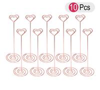 10pcs Place Holder Shape a forma di cuore Stand Nota Clip Wedding Party Favore