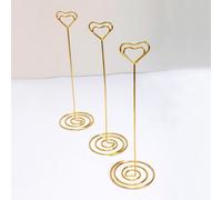 10pcs Place Holder Shape a forma di cuore Stand Nota Clip Wedding Party Favore