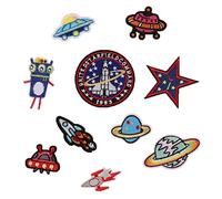 10Pcs Planet Star Embroidered Iron On Patch Clothes Applique Sticker Badge Fashion professionals