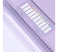 10pcs Plastic Loose Leaf Binders Ring Binding Spines Combs 30 Fori Capacità di 85 Fogli Lunghezza Riducibile per Quaderni e Album Fai-da-te Articoli Ufficio Scuola