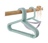10pcs Portable Kids Coat Hangers - Blue Plastic Clothes Rack for Closet nization - Space-Saving Childrens Clothing Storage Solutions
