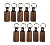 10pcs portachiavi rettangolo portachiavi auto appeso ciondolo pittura