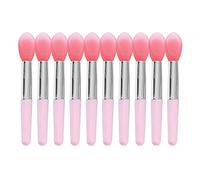 10PCS Portatile Silicone Lip Brush Singola Morbida Testa Rossetto Spazzole Labbra Trucco Per Donne Ragazze
