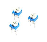 10pcs Potenziometri RM065 Trimpot orizzontale Kit resistenza variabile regolabile blu bianco 102 1K ohm Accessori specializzati