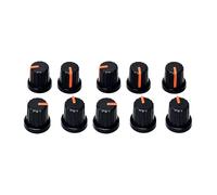 10Pcs Potenziometro Manopola di Controllo 6mm Foro Albero Volumi di Controllo Manopola Rotante Sostituzione Manopole Pedale Chitarra Amplificatore Foro Albero Accessori Strumenti Elettronici