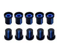 10Pcs Potenziometro Manopola di Controllo 6mm Foro Albero Volumi di Controllo Rotativo Sostituzione Manopole Pedale Chitarra Amplificatore Foro Albero Accessori Strumenti Elettronici
