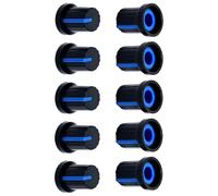 10Pcs Potenziometro Manopola Ricambio Chitarra Volumi Controllo Rotativo 6mm Zigrinato Foro Foro Amplificatore Manopole Potenziometro Per Effetto Pedale Amplificatore