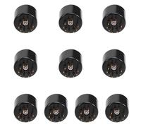 10PCS Presa Tubolare 9Pin Test Saver Per 6DJ8 12AX7 ECC83 12AU7 ECC82