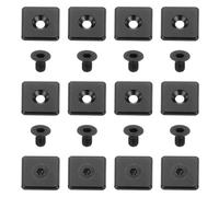 10Pcs Profilo Tappo Estremità, Alu 4040 EU 8mm T, Nero