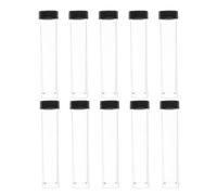 10pcs prove di prova del campione di plastica vuote con coperchi da 10 ml di