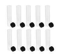 10pcs prove di prova del campione di plastica vuote con coperchi da 10 ml di