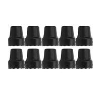 10Pcs Punta della stampella, 19mm Piedi della stampella Cap Upgrade Accessori in gomma per uso gravoso Sostituzione della canna di gomma Punte della stampella in gomma per uso gravoso Sostituzione del