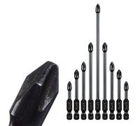 10PCS Punte Cacciavite Acciaio Set Punte Cacciavite 1/4'' Gambo Esagonale HRC62