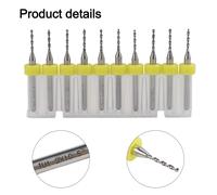 10PCS Punte da Trapano PCB in Carburo per Progetti Metallo Rame e Circuito