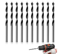 10PCS Punte Trapano Legno 4mm, Professional Elicoidale Punta per Legno Auger Bit Codolo Esagonale Lavorazione per Elicoidali a Gambo Dritto Trapano Metallo, Acciaio, Fusione Alluminio O Plastica