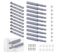 10pcs Push Pull per Ante Scrocco magnetico, Chiusura Magnetica per ante, Apertura a Pressione Ante Push Pull,Chiusure Magnetiche Push to Open per Armadi, Apertura a Pressione per Ante Senza Maniglie