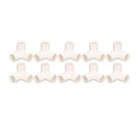 10PCS Raccordi per Tubi a 3 Vie Coude PVC, Connettore Ad Angolo a 3 Vie in PVC Raccordi a Gomito in PVC Raccordo a T in Plastica Connettore Ad Angolo a Gomito 25mm Diametro Interno (#1)