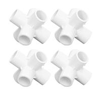 10PCS Raccordi per Tubi a 6 Vie Connettore per Tubi in PVC Raccordi a Gomito a 6 Vie Raccordi a Gomito per Tubi in Plastica PVC Connettore a Gomito Ad Angolo 20mm Diametro