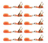 10PCS Ratchet Tie Down Cargo cinghie larghezza 50MM lungo 6M Resistente 5000kg