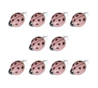10PCS realistiche coccinelle forcine per ragazze ragazzi festa scuola resina accessori per capelli decorazione per capelli clip per trecce accessori per capelli animali colorati
