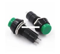 10PCS Reset Switch PBS-11B OFF-(ON) Normally open no locked 250VAC 1A Round Push Button Green ICXLPMC