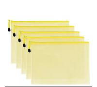 10pcs Rete Cerniera Borsellino A4 A5 B5 Impermeabile Matita Storage Borsa Scuola