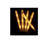 10Pcs RGB LED Glow Bulk Party Supplies Colorful LED Glow Sticks Foam Stick Cheer Tube Dark Light Birthday Wedding(10pcs Yellow)
