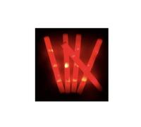 10Pcs RGB LED Glow Bulk Party Supplies Colorful LED Glow Sticks Foam Stick Cheer Tube Dark Light Birthday Wedding(10pcs Red)