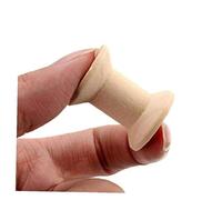 10pcs Rocchetti Filetto Vuoto di Legno Cilindro Needlework Rocchetti Rocchetti Organizzatore per Strumenti di Cucito del Nastro