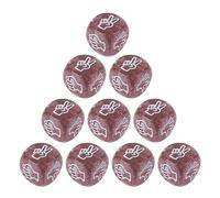 10Pcs Rock Paper Scissor Gioco Dadi 6 lati Acrilico Rotondi Angolo Dadi Partito Dito Indovinare Gioco Dadi Famiglia Feste