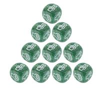 10Pcs Rock Paper Scissor Gioco Dadi 6 lati Acrilico Rotondi Angolo Dadi Partito Dito Indovinare Gioco Dadi Famiglia Feste