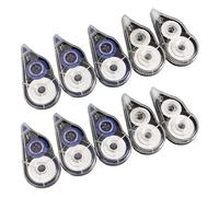 10pcs Roller Nastro Correzione 8mx5mm Bianco A Secco Rapido Nastro Correzione Totale 80 M Per La Scrittura Forniture Per La Scuola E L'ufficio Con Gancio