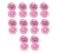 10PCS Rose Design Specchio Rossetto Holder Compact Travel Size Cosmetic Storage Case per Lip Gloss Regalo di San Valentino Compact Ombretto Rossetto Organizer, A, Bellezza di massa