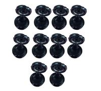 10PCS Rose Design Specchio Rossetto Holder Compact Travel Size Cosmetic Storage Case per Lip Gloss Regalo di San Valentino Compact Ombretto Rossetto Organizer, Nero , Bellezza di massa