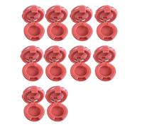 10PCS Rose Design Specchio Rossetto Holder Compact Travel Size Cosmetic Storage Case per Lip Gloss Regalo di San Valentino Compact Ombretto Rossetto Organizer, Colore Pompelmo, Bellezza di massa