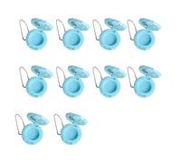 10PCS Rose Design Specchio Rossetto Holder Compact Travel Size Cosmetic Storage Case per Lip Gloss Regalo di San Valentino Viaggio amichevole Kit di accessori trucco, Blu, Bellezza di massa