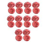 10PCS Rose Design Specchio Rossetto Holder Compact Travel Size Cosmetic Storage Case per Lip Gloss San Valentino Regalo Amichevole Trucco Packaging Bottiglie, Colore Pompelmo