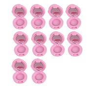 10PCS Rose Design Specchio Rossetto Holder Compact Travel Size Cosmetic Storage Case per Lip Gloss San Valentino Regalo Amichevole Trucco Packaging Bottiglie, A