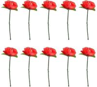 10pcs Rossa Pieghevole Rose Appearing Trucchi Magici, Close Up & Stage Magic, Adult Novità Magic Kit Accessori