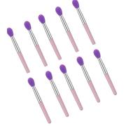 10pcs Rossetto Pennelli 10 Silicone Tip Applicatori Compatto Viaggio Essenziale Per Applicazione Cosmetica Precisa Soft Touch Silicone Lip Brush