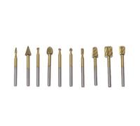 10pcs Rotary File Incisione Cutter Strumento di Legno Elettrico Rettifica Lucidatura per HEA Trapani A Mano Cordless