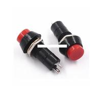 10PCS Round Push Button Switch PBS-11A ON-OFF Self-locking 250VAC 1A Red OSBCMZGE