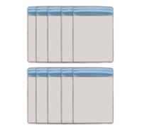10Pcs Sacchetto di Immagazzinaggio Della Carta 7x11.9cm Organizzatori di Carta Fotografica Richiudibile Trasparente PVC Zip Bag Impermeabile Gioielli Da Collezione Organizzatori