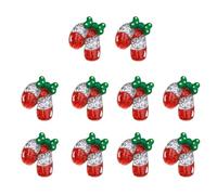 10Pcs Scintillante Gioielli Di Natale Che Fanno Fascino Collezione Di Natale Del Fumetto Ciondolo Di Fascino Per Artistico Accessorio Cassa Del Telefono, Grande, come descritto, come descritto