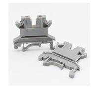 10Pcs Screw Feed-through 2-Connductor Wire Electrical Connector DIN Rail Terminal Block 1.5N