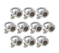 10Pcs Screw on D Ring Rivets for Purse - Rotatable Strap Making Hardware