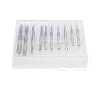 10Pcs Screw Tap Set | M1 M1.2 M1.4 M1.6 M1.7 M1.8 M2 M2.5 M3 M3.5 Metric Threads | High - Speed Steel Taps for Metal/Wood/Plastic | Blue Plating Protective - Oxidation Finish