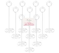 10PCS Segnaposto Metallo Portafoto Clip Porta Memo Porta Segnaposto Clip 22cm Segnaposto Matrimonio per Foto Cartellini Segnaposto Porta Memo per Feste Ufficio Banchetti Segnaposto Matrimoni Festa
