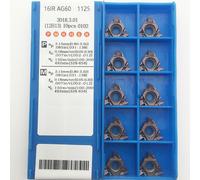 10pcs / Set 16IR AG60 1125 CNC Carburo Inserto Tornio Filettatura 16mm 0.5-3.0